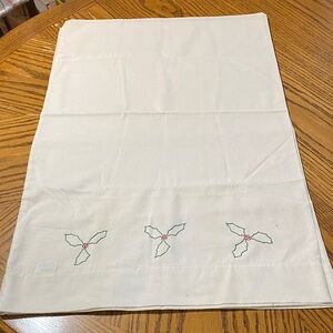Festive Embroidered set 2 pillow case. 42 x 36